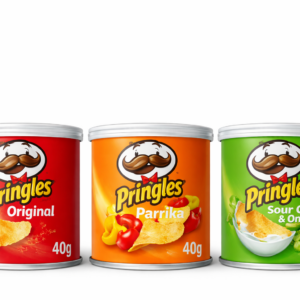 Pringles 40g original paprika en sour cream onion mini snack